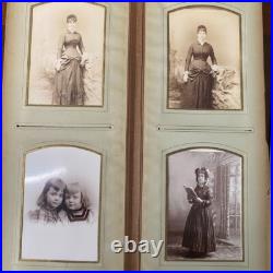 Victorian Photo Album 50+ Cabinet Cards Immigrant or African American Towanda PA