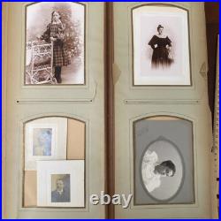 Victorian Photo Album 50+ Cabinet Cards Immigrant or African American Towanda PA