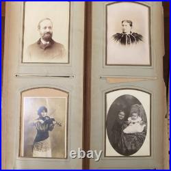 Victorian Photo Album 50+ Cabinet Cards Immigrant or African American Towanda PA