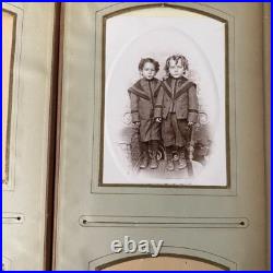 Victorian Photo Album 50+ Cabinet Cards Immigrant or African American Towanda PA