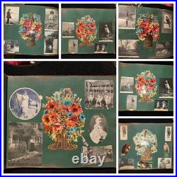 Victorian Scrapbook Diecuts Santa Baseball Flowers Black Americana Animals