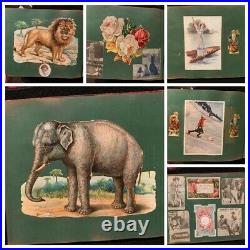 Victorian Scrapbook Diecuts Santa Baseball Flowers Black Americana Animals