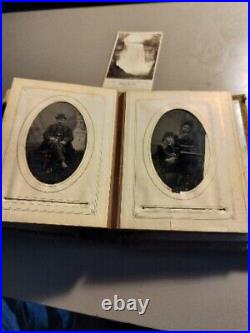 Vintage 1800's Family Photo's 19 Tin Type & 21 Heavy Cardboard/Paper