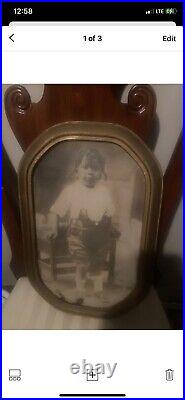Vintage 1920-30 photo And Frame of African American young boy