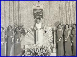 Vintage 1928 African American Social Club Group Photo