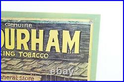 Vintage 1930's Bull Durham Smoking Tobacco Advertising Sign Black Americana RARE