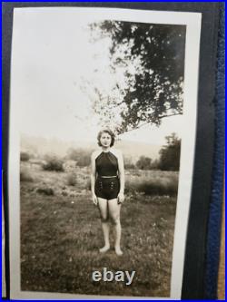 Vintage 1930's Photo Album Nj Women Central Park New York Zoo Swimsuit Photos