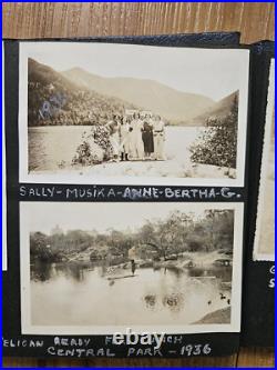 Vintage 1930's Photo Album Nj Women Central Park New York Zoo Swimsuit Photos