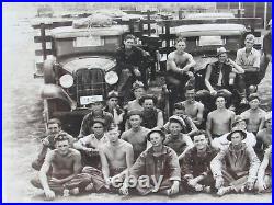 Vintage 1930s Civilian Conservation Corps Dunaway Panoramic Photograph Workwear