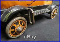 Vintage 1930s Marx Amos & Andy Fresh Air Taxicab Black Americana Tin Wind Up Toy