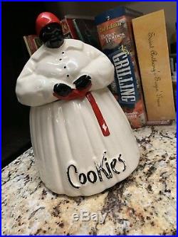 Vintage 1940s Original McCoy Mammy Aunt Jemima Cookie Jar Black Americana