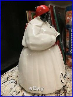 Vintage 1940s Original McCoy Mammy Aunt Jemima Cookie Jar Black Americana