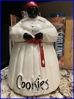 Vintage 1940s Original McCoy Mammy Aunt Jemima Cookie Jar Black Americana