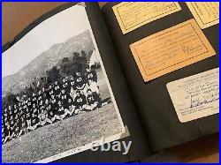 Vintage 1940s Photo Album Burbank California High School Football Scrapbook