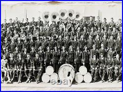 Vintage 1949 & 1950 Austin High School Marching Band Panoramic Group Photographs