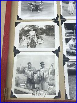 Vintage 1950's 60's Family Photo Album 60 Photos Fishing Boats Sharks Grouper