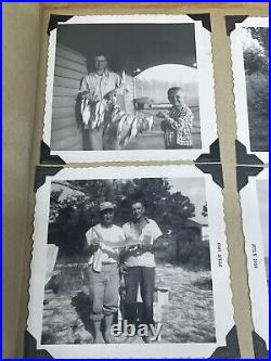 Vintage 1950's 60's Family Photo Album 60 Photos Fishing Boats Sharks Grouper