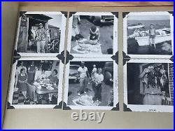 Vintage 1950's 60's Family Photo Album 60 Photos Fishing Boats Sharks Grouper