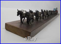 Vintage 1972 Miniature Black Americana Model Horse Drawn Wagon Train Toy 40 yqz
