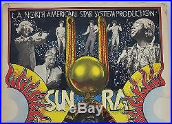 Vintage 1974 Sun Ra SPACE IS THE PLACE Sci-Fi Movie Soundtrack Jazz Album Poster