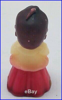Vintage 3 Gurley Black Americana Christmas Choir Boy Candle w Label Never Used
