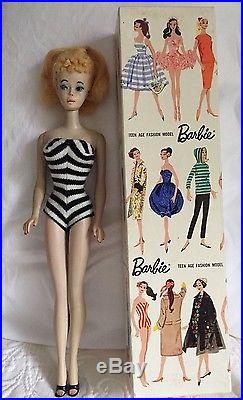 Vintage #3 Ponytail Barbie Blue Eyeliner ORIGINAL Parisienne BOX One Owner