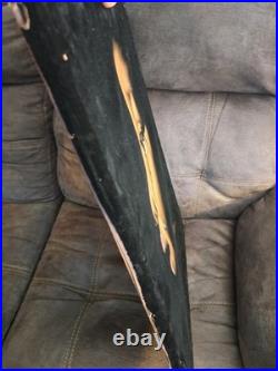 Vintage 60's Large Black Velvet African American cry Signed Painting 23'' x 17'