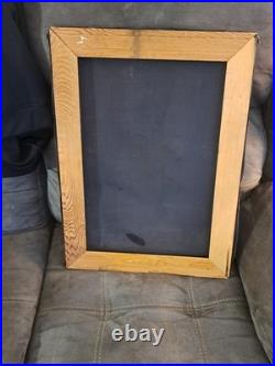 Vintage 60's Large Black Velvet African American cry Signed Painting 23'' x 17'