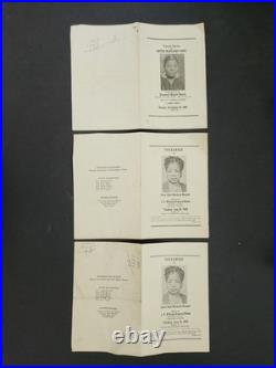 Vintage AFRICAN AMERICAN paper LOT obituaries photos mezzie clay johnson