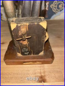 Vintage ANRI hand carved man at lamp post Bar Set. Black Americana Music Box Vintage ANRI hand carved man at lamp post Bar Set. Black Americana Music Box