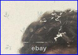 Vintage African American Black Chicago Artist Child Dusable Powerful Painting