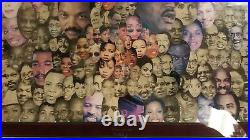 Vintage African American Fine Art Collage Chicago IL Black History Mlk Activists