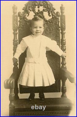 Vintage African American Girl Angel Chicago Cabinet Card Gibson Galleries Photo