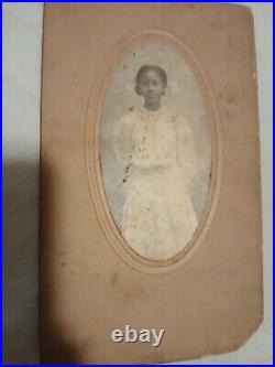 Vintage African American Photo Of Denison Texas African Americna Girl Standing