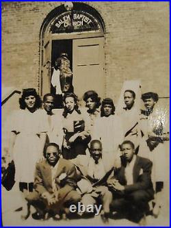 Vintage African American Salem Baptist Church Champaign Chicago Bolden Photo