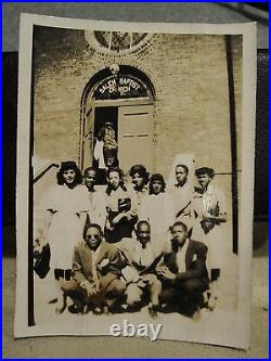 Vintage African American Salem Baptist Church Champaign Chicago Bolden Photo