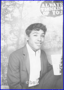Vintage African American Teen Portrait Soda Cup Always Thinking of You Photo