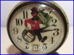 Vintage Alarm Clock Union pacific Railroad Black Americana- Rare