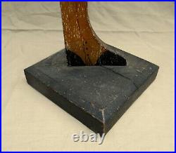 Vintage Americana Black Man Butler/waiter Ashtray Stand Wood Nice