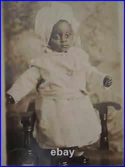 Vintage Antique African American Black History Artistic Angel Baby Rppc Photo