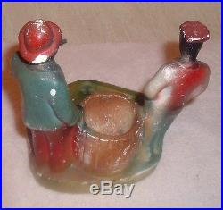 Vintage/Antique Amos and Andy Chalk Chalkware Cigar/Match Holder Large