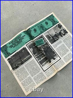 Vintage BLACK PANTHER Party Newspaper 1971 Emory Douglas Huey Newton