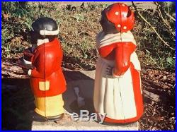 Vintage Banks Cast Iron Aunt Jemima & Pappy Americana Black Folk Art