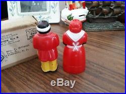 Vintage Black Americana Aunt Jemima And Uncle Moses Salt & Pepper Set. In Box