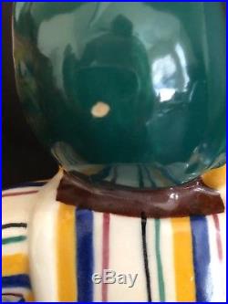 Vintage Black Americana BRAYTON LAGUNA Mammy 12.5 inch Cookie Jar with defects