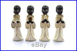 Vintage Black Americana Choir Boys Figurines Alter Boys Japan