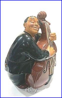 Vintage Black Americana Collectors BASS MAN Cookie Jar