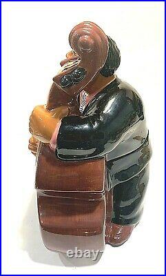 Vintage Black Americana Collectors BASS MAN Cookie Jar