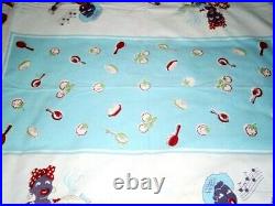 Vintage Black Americana Colorful Picnic Tablecloth