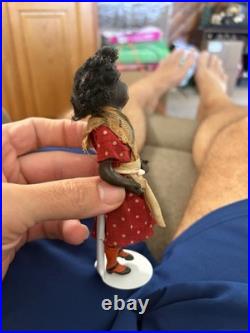 Vintage Black Americana Dollhouse Scene Miniature Dolls Furniture Lot